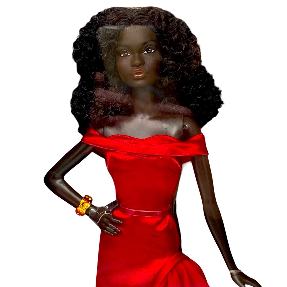 2025 Barbie Signature 45th Anniversary Black Barbie by‎ Kitty Black Perkins NEW